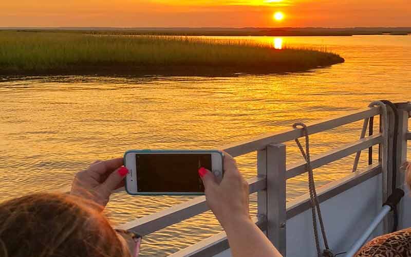 Explore scenic coastal areas of Chincoteague Island and Assateague, where a wonderland of spectacular unspoiled waterways await you with a spectacular sunset. Relax and take in the local scenery and natural splendor here in Virginia.