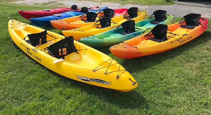 We use extra large ocean kayaks that are very stable.